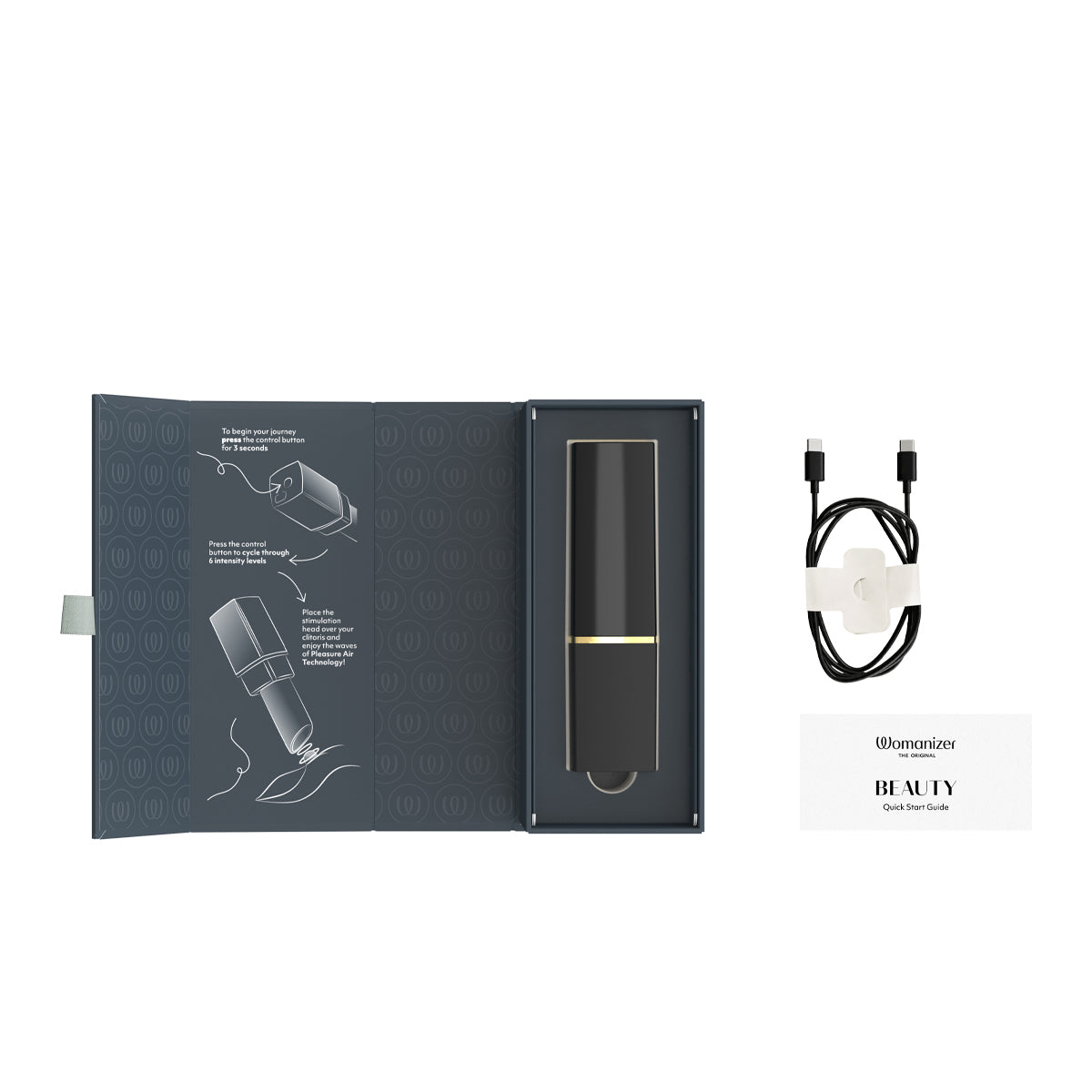 Womanizer® - Beauty – Clitoral Stimulator – Black/Gold