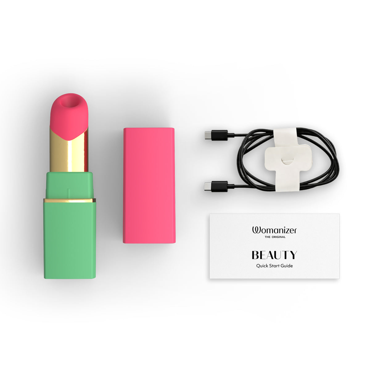 Womanizer® - Beauty – Clitoral Stimulator – Green/Pink