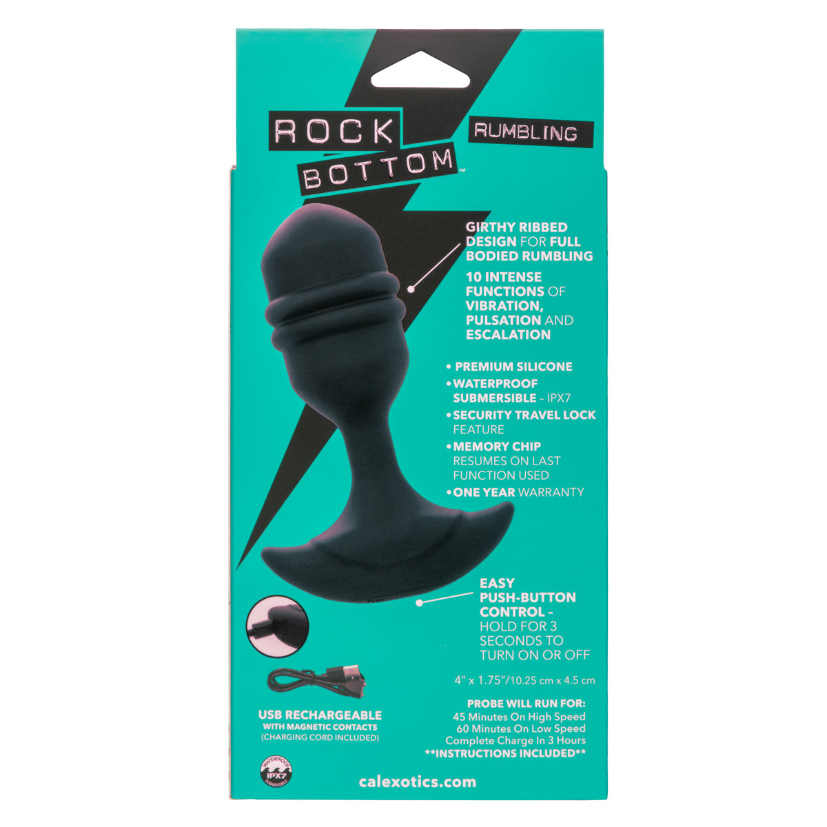 CalExotics® – Rock Bottom – Rumbling Ribbed Probe