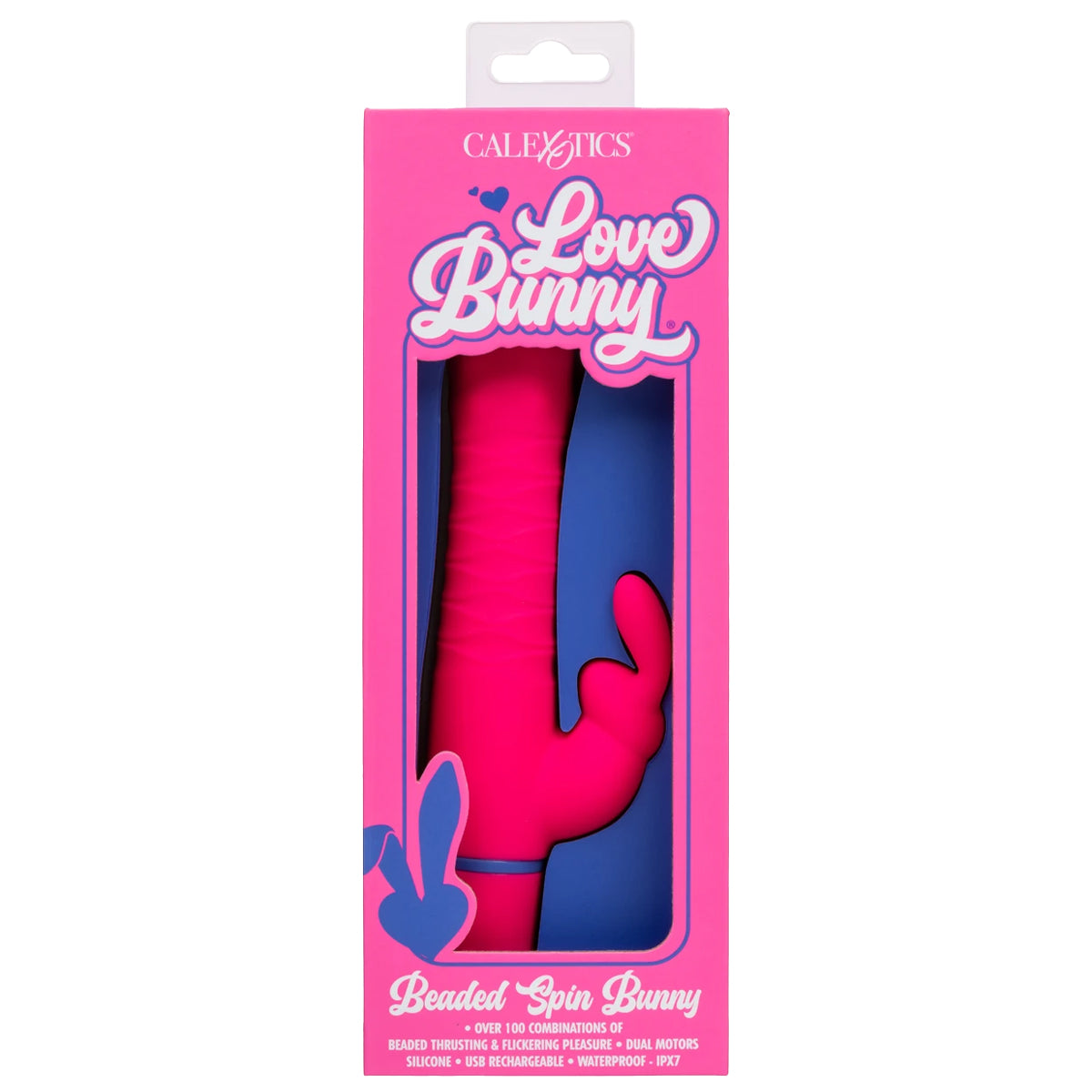 CalExotics® Love Bunny – Beaded Spin Bunny