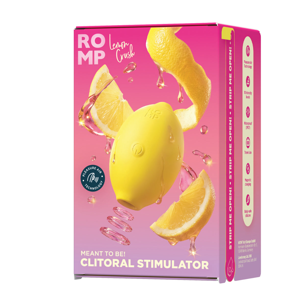 ROMP® - Lemon Crush – Clitoral Stimulator – Yellow
