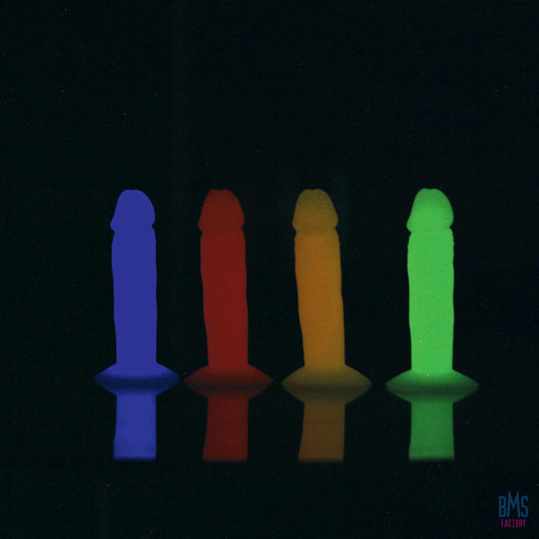 Addiction - Silly Willy – Glow in the Dark -  3.3” Silicone Dildo - 12 pcs