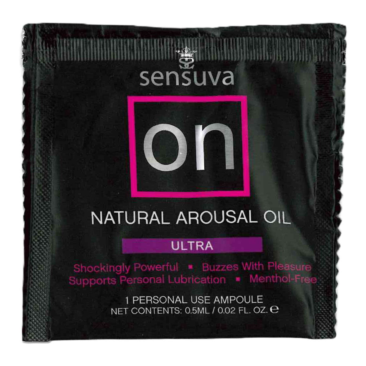 Sensuva – ON - Natural Arousal Oil For Her - Ultra – Foil 0.5ml/0.002 fl oz.