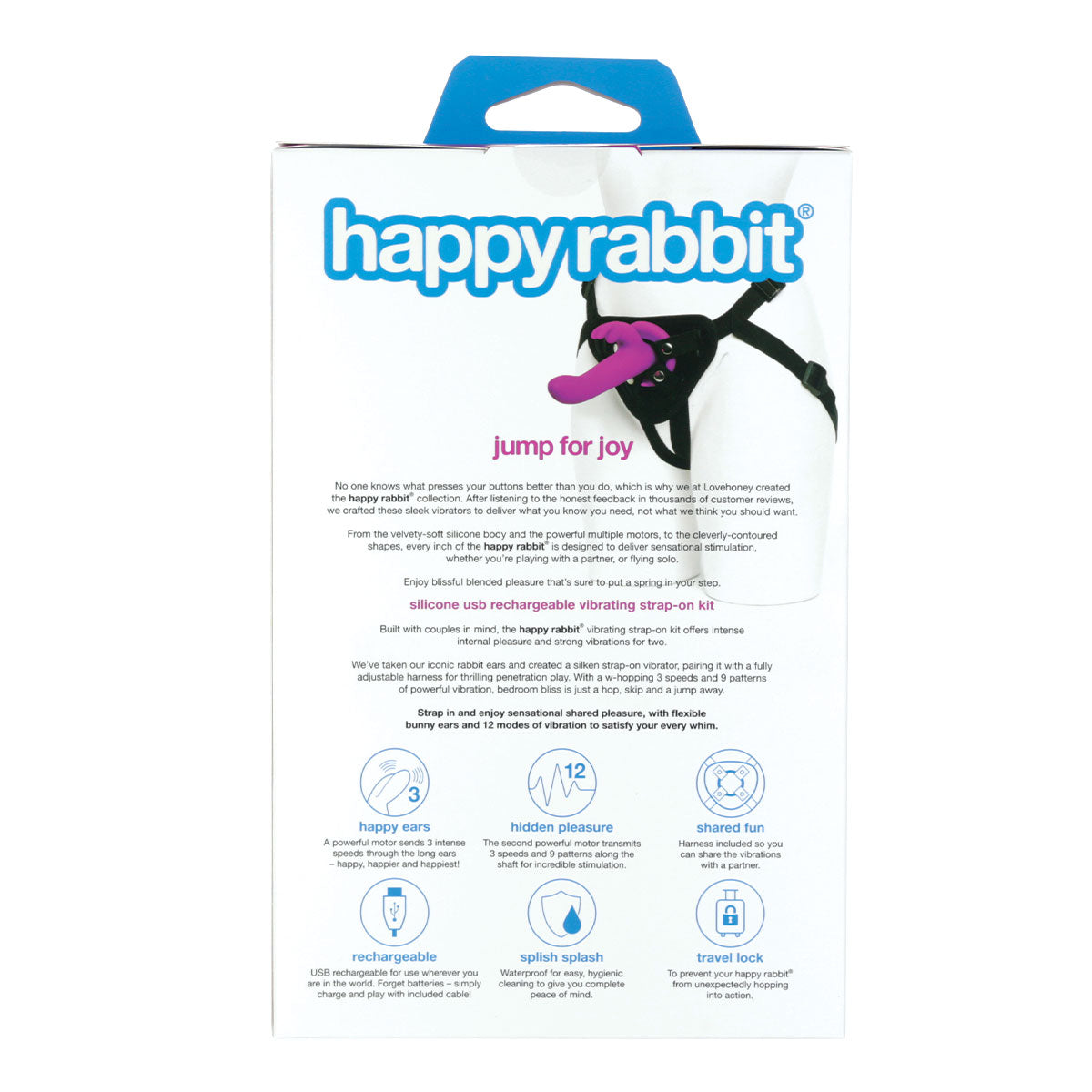 Happy Rabbit – Strap-On Kit - Purple