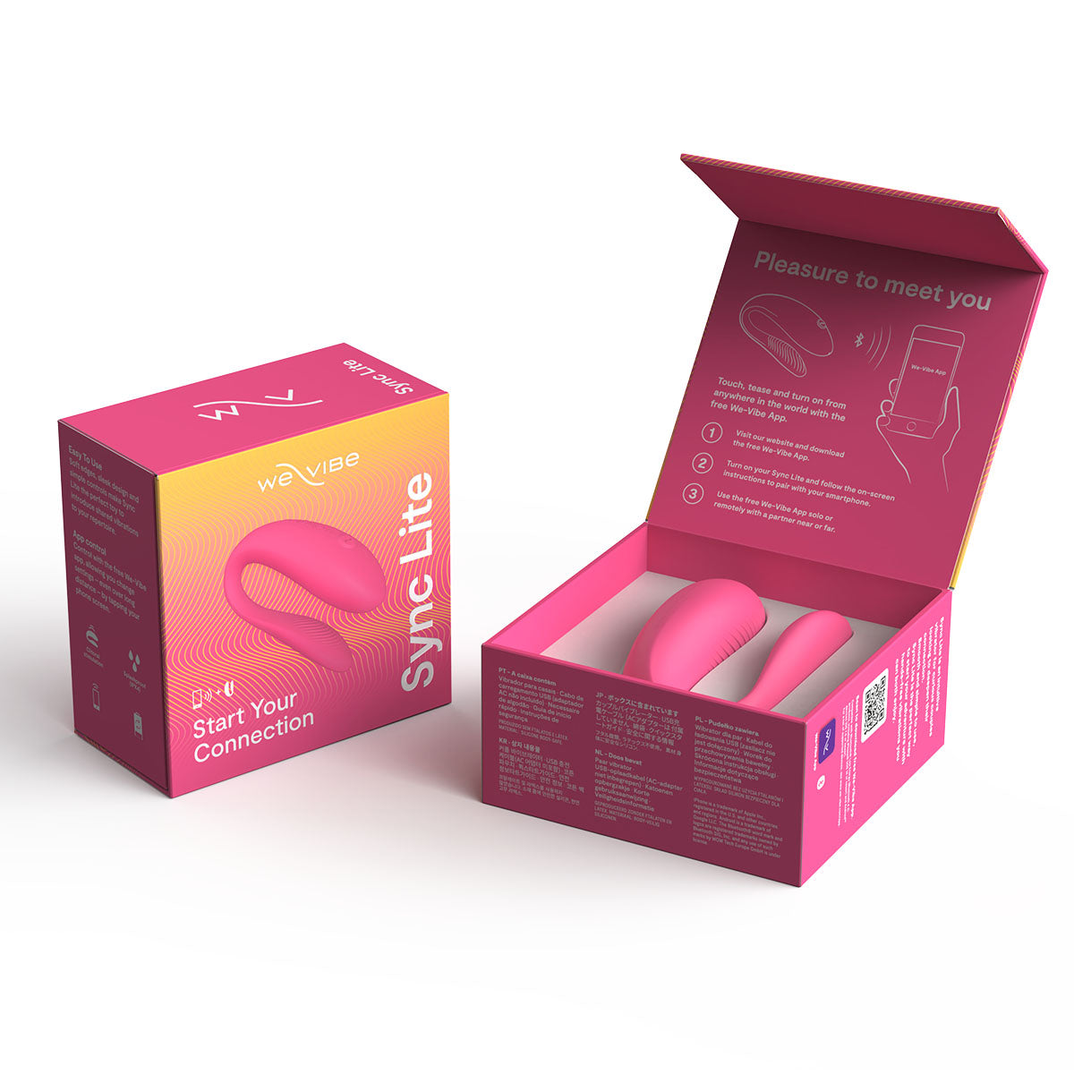 We-Vibe - Sync Lite - Couples Vibrator Pink - BMS Enterprises We-Vibe - Sync Lite - Couples Vibrator Pink - BMS Enterprises