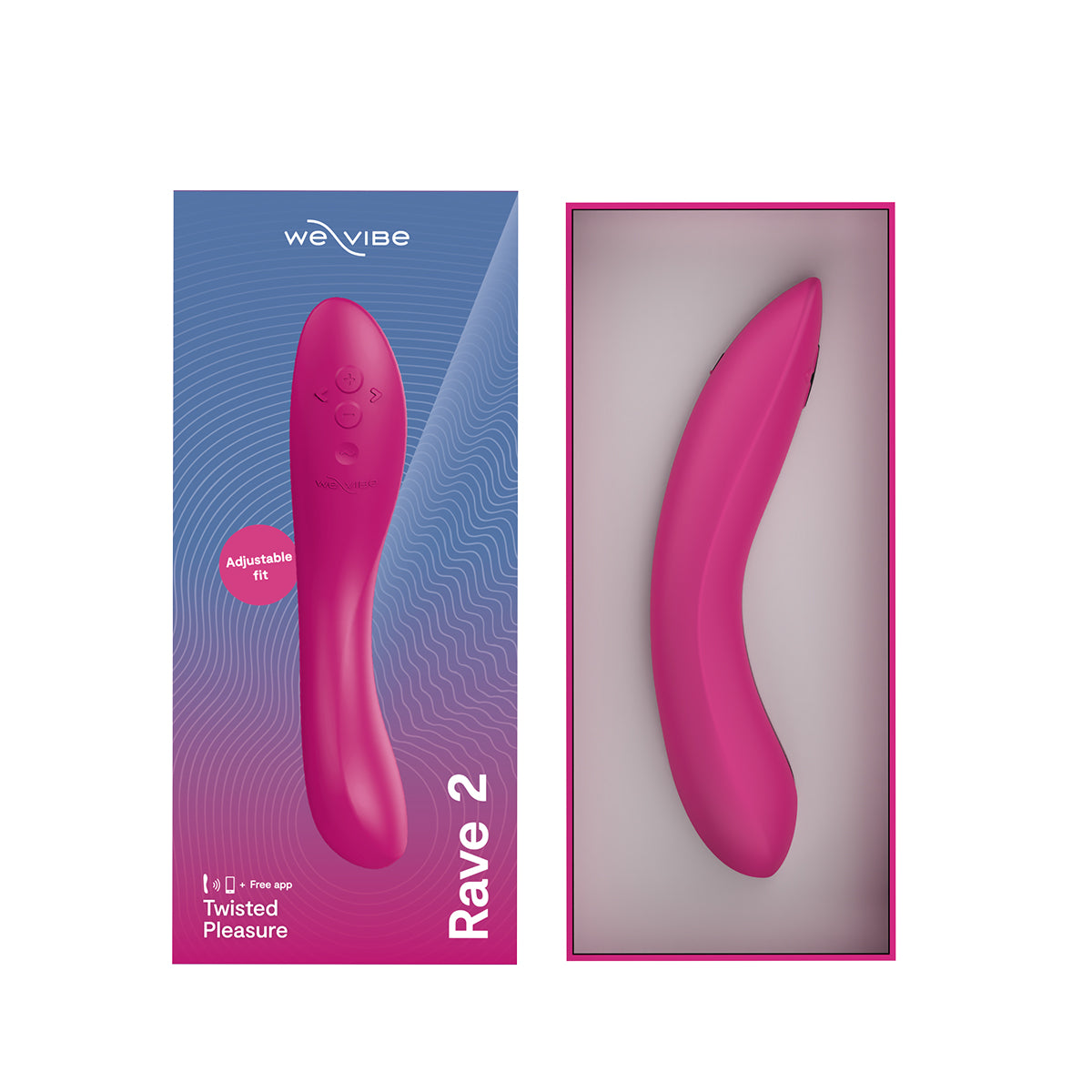 We-Vibe® - Rave 2 – Twisted Pleasure - G-Spot Vibrator – Fuchsia