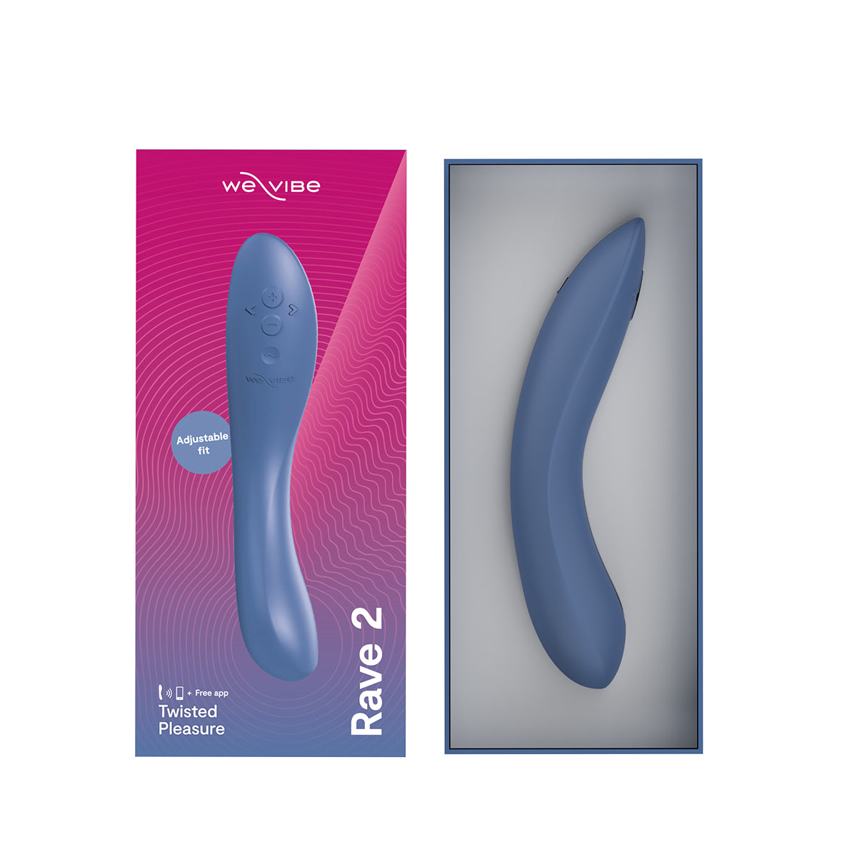 We-Vibe® - Rave 2 – Twisted Pleasure - G-Spot Vibrator – Blue