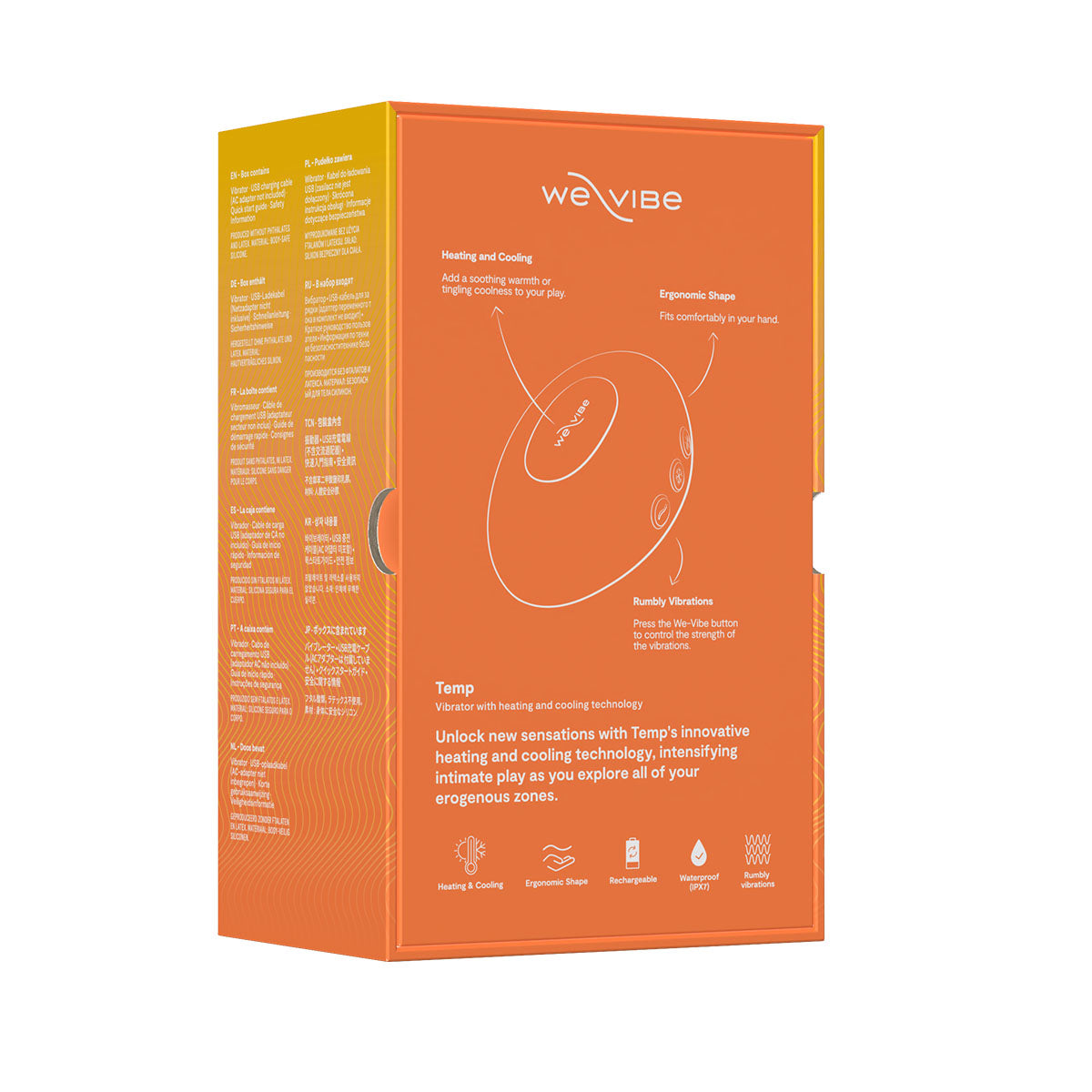 We-Vibe Temp Heating &amp; Cooling Massager – Tangerine