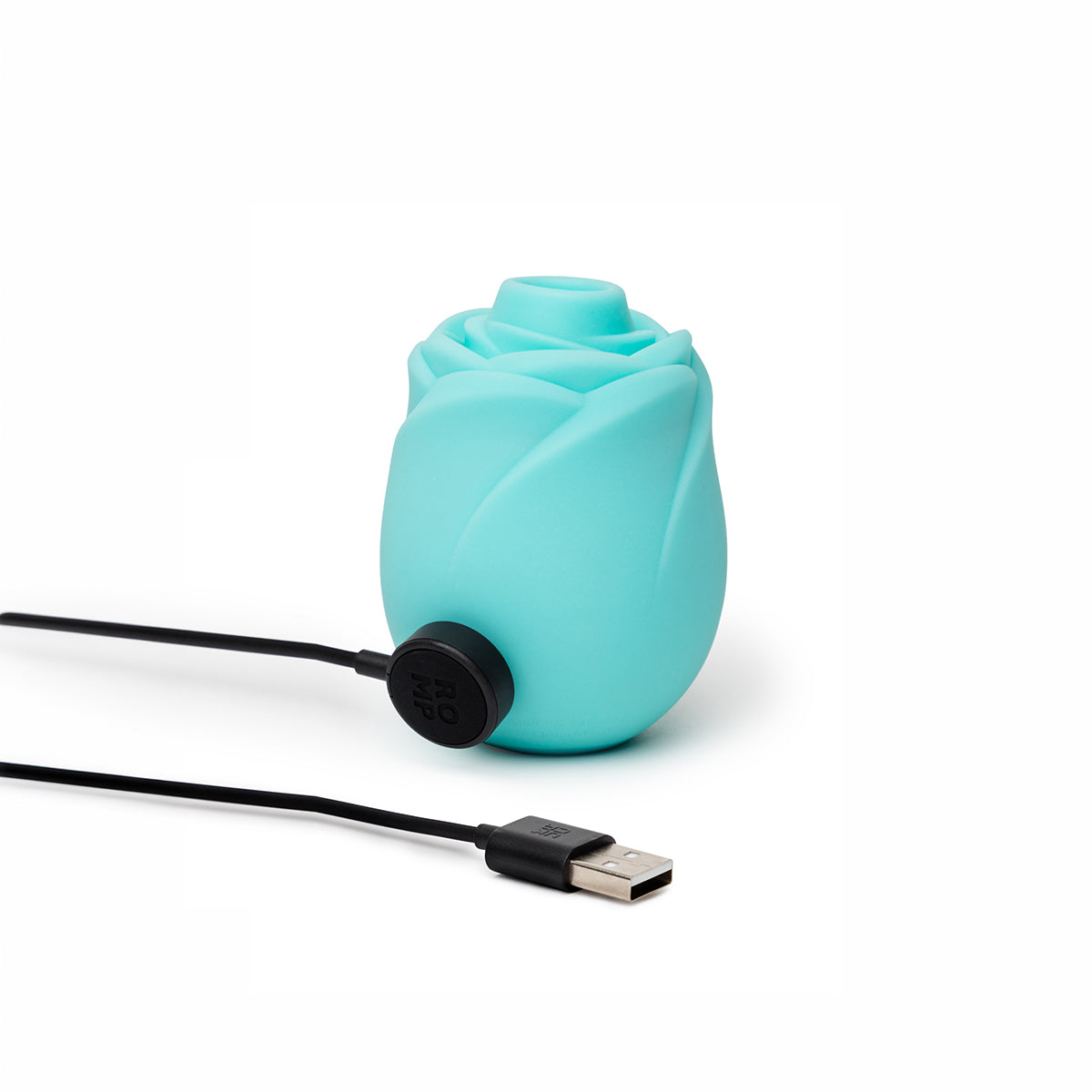 ROMP® - Rose Glow Clitoral Stimulator Glow In The Dark - Blue