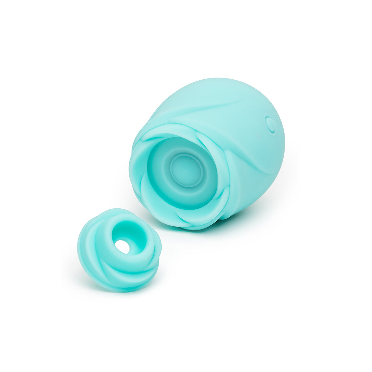 ROMP® - Rose Glow Clitoral Stimulator Glow In The Dark - Blue