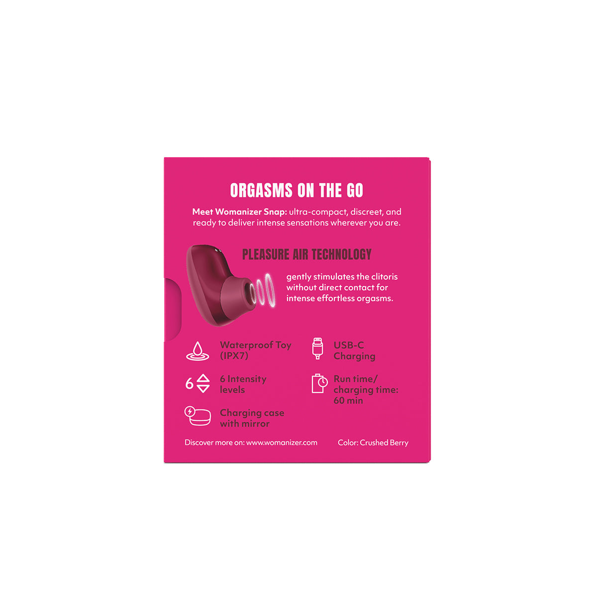 Womanizer® - Snap – Portable Clitoral Stimulator