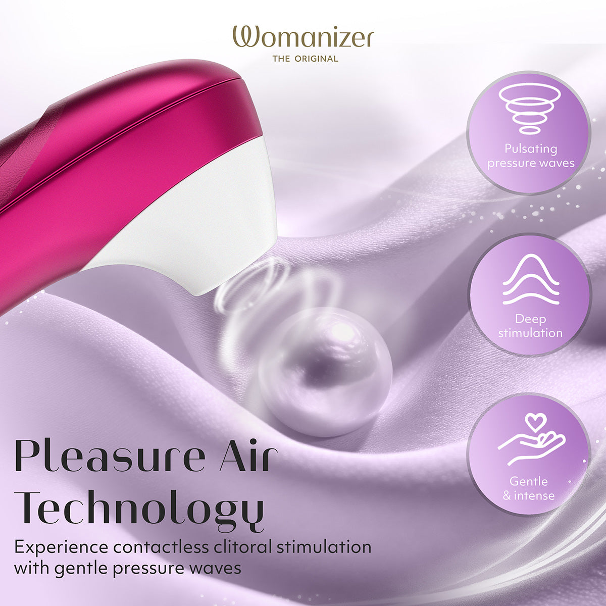 Womanizer Pro – Clitoral Stimulator – Vibrant Pink