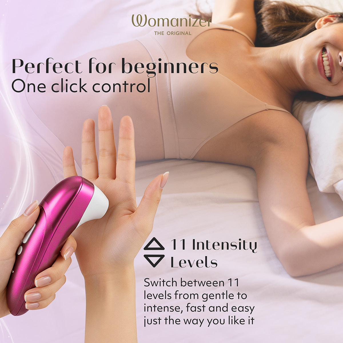 Womanizer Pro – Clitoral Stimulator – Vibrant Pink