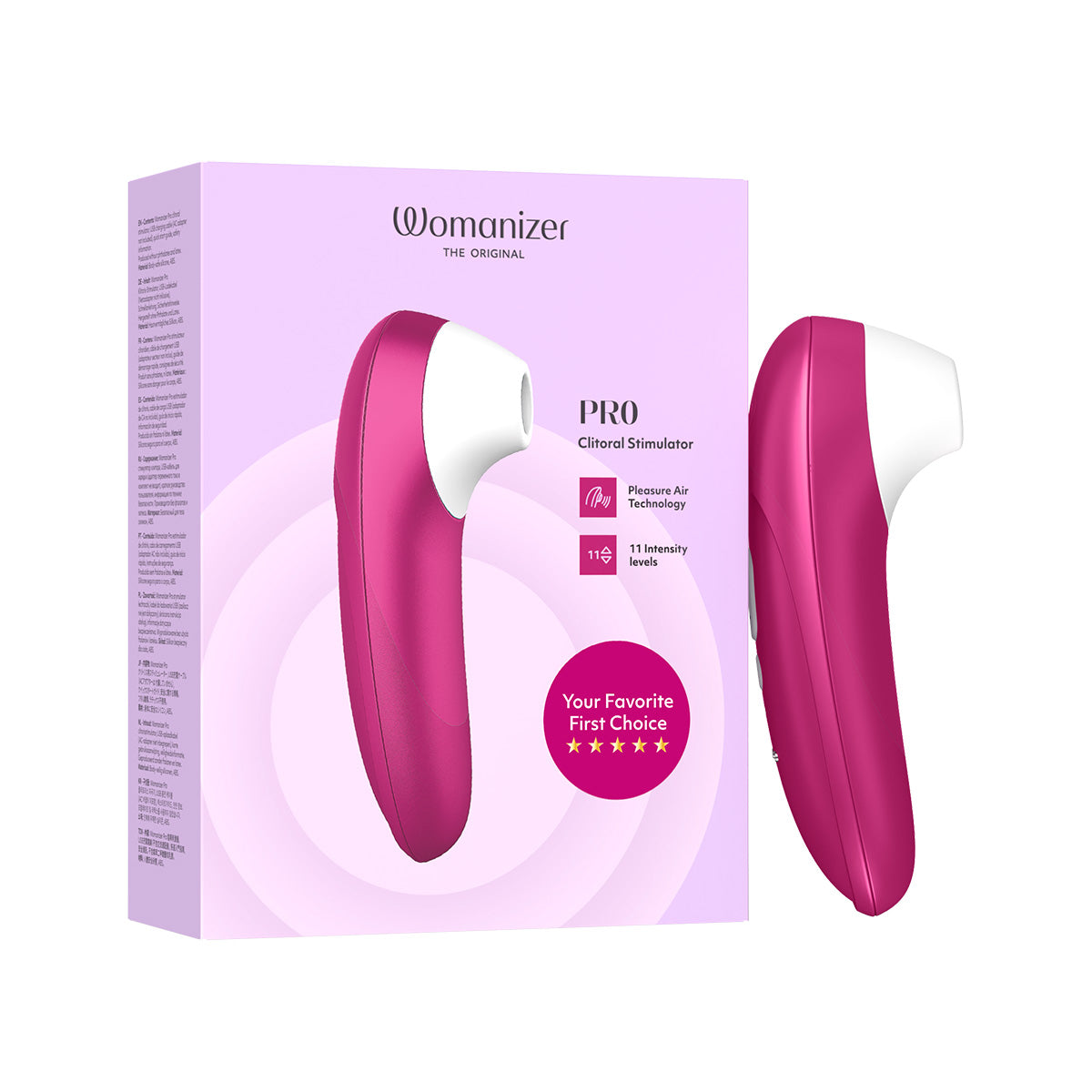 Womanizer Pro – Clitoral Stimulator – Vibrant Pink