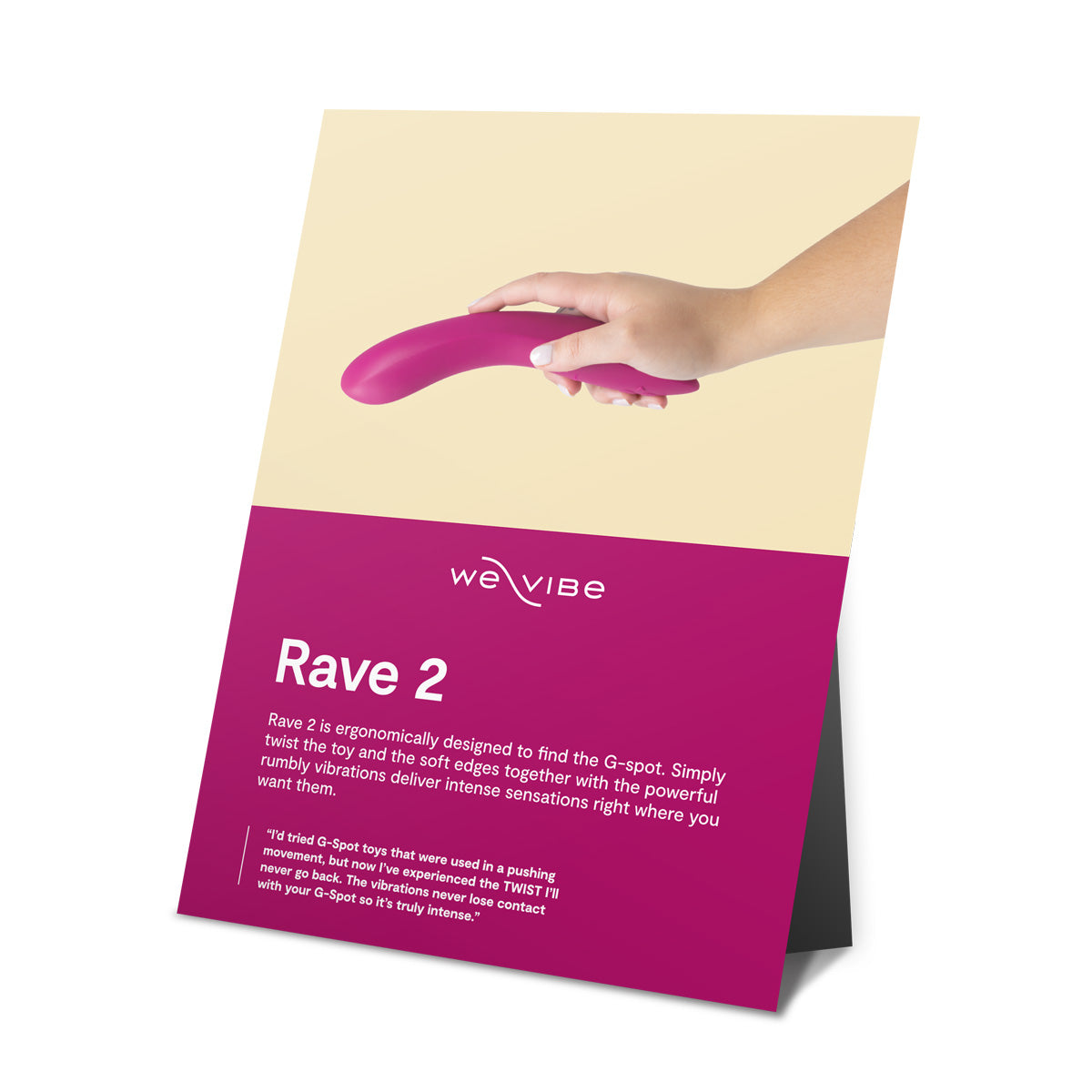 We-Vibe Rave 2 Counter Card – English