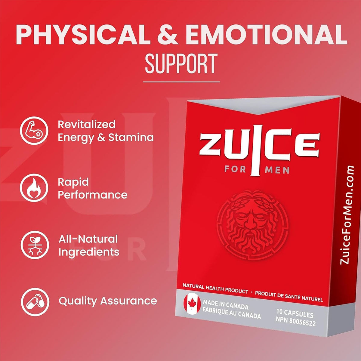 ZUICE for Men Male Enhancement Formulate - 2 capsules