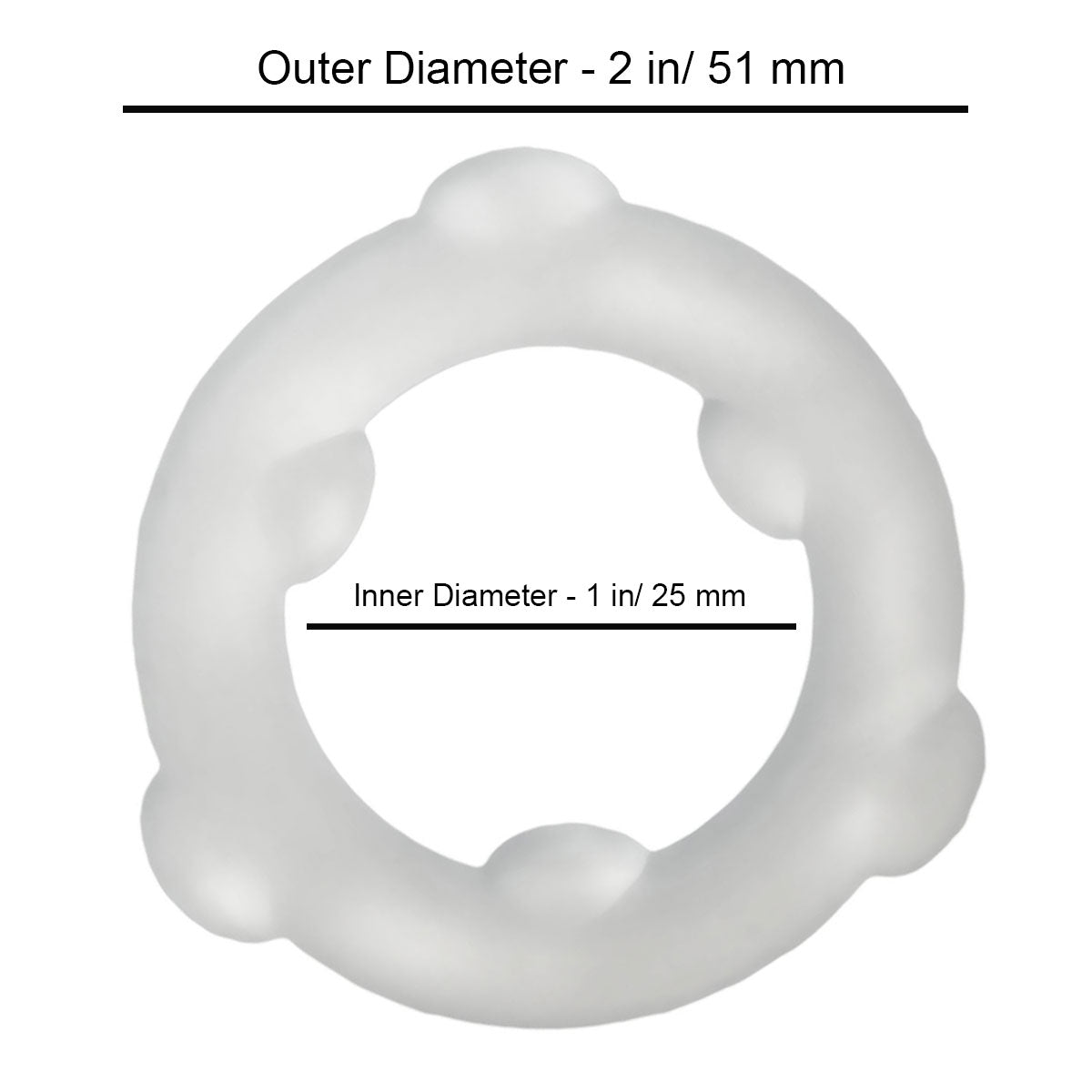 Oxballs Silicone Spinner Ring – Vapour Clear