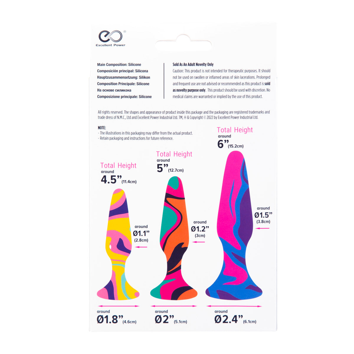 Excellent Power Fervent Gala 3 in 1 Silicone Butt Plug Training Kit - BMS Enterprises Excellent Power Fervent Gala 3 in 1 Silicone Butt Plug Training Kit - BMS Enterprises