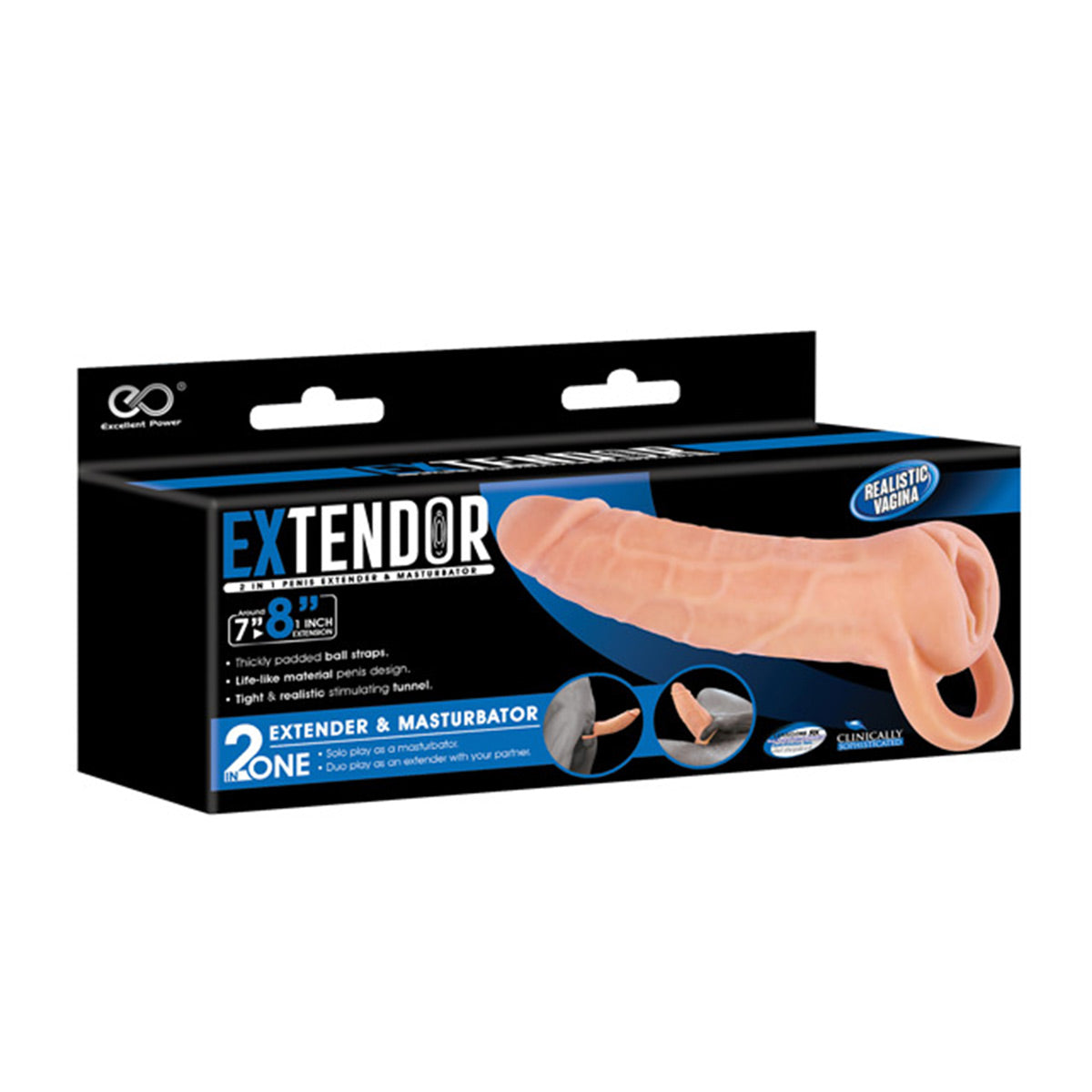 Excellent Power Extendor 2 in 1 Penis Extender & Masturbator - BMS Enterprises Excellent Power Extendor 2 in 1 Penis Extender & Masturbator - BMS Enterprises