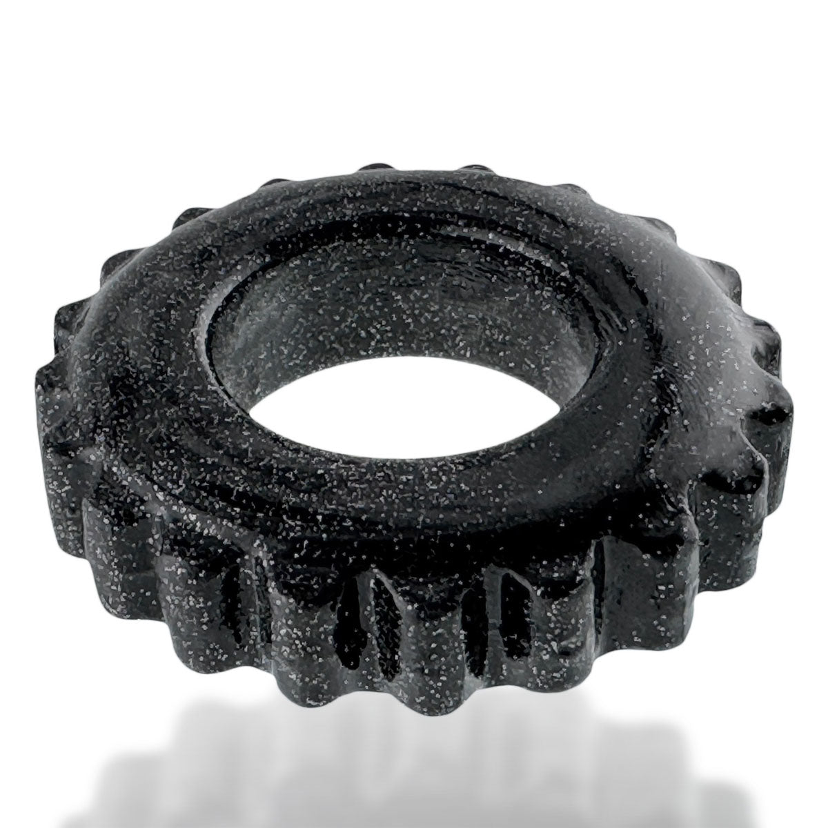 Oxballs Plushy Padded Cockring – Black Mica