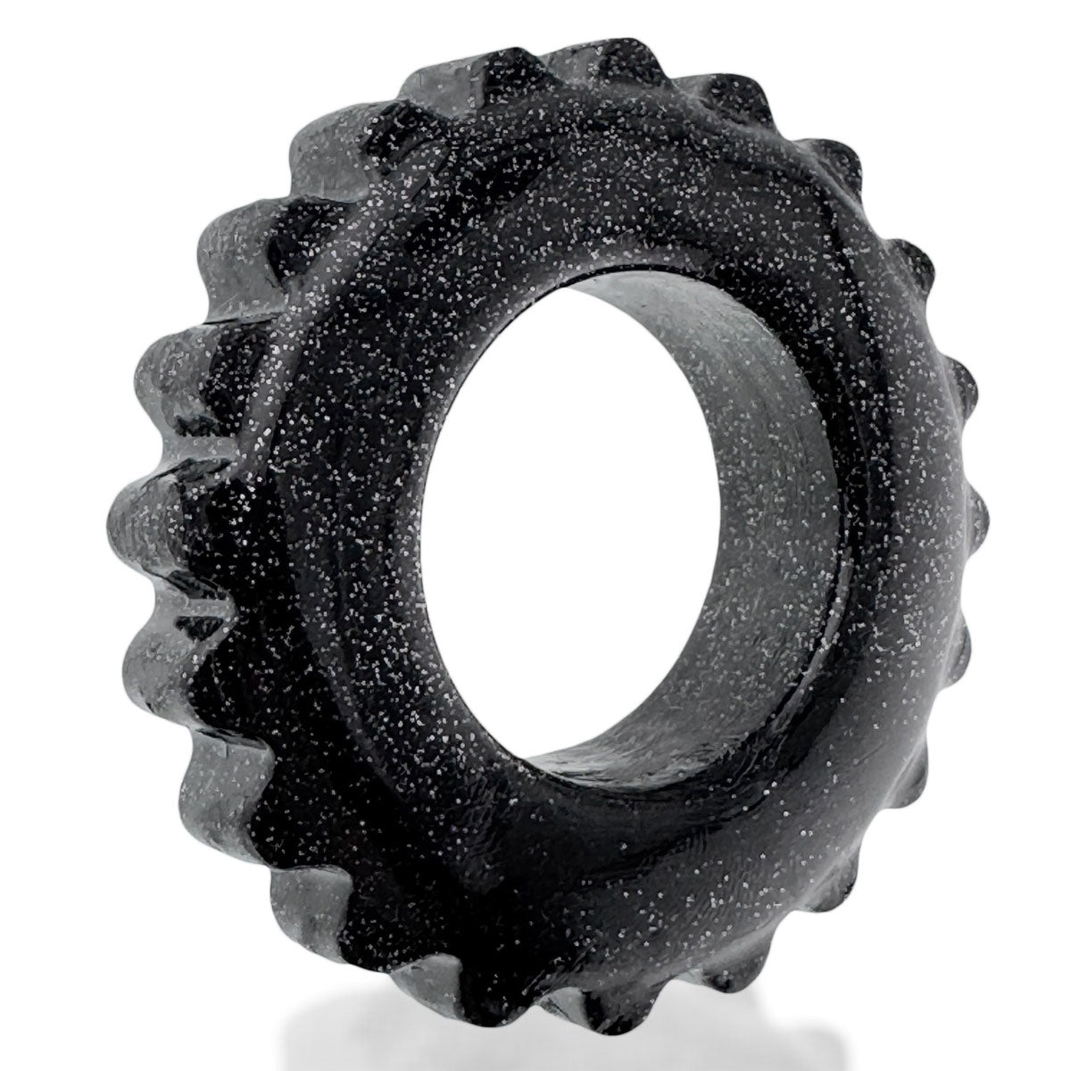 Oxballs Plushy Padded Cockring – Black Mica