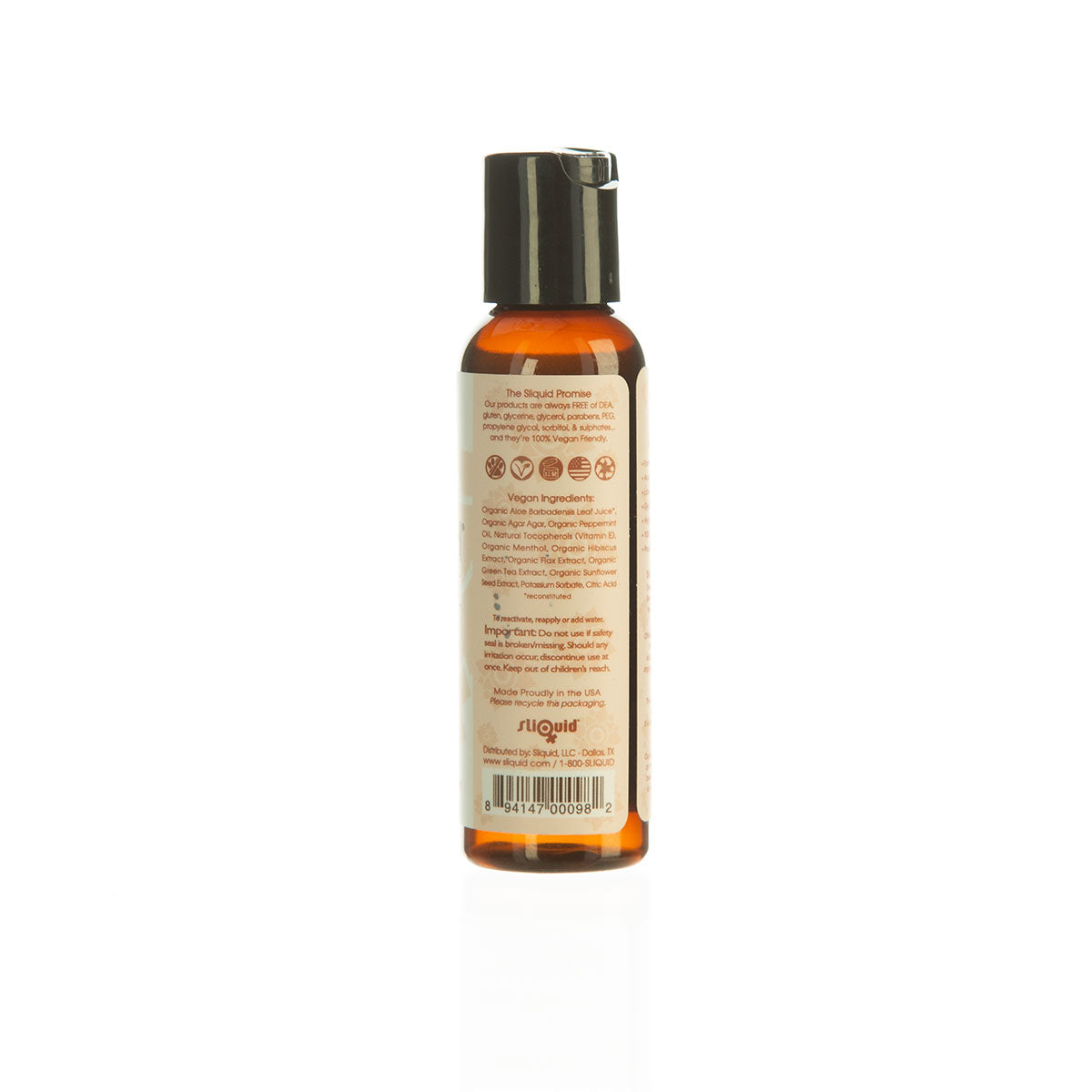Sliquid® - Organics – Sensation - Stimulating Lubricant – 2.0 oz / 60 ml