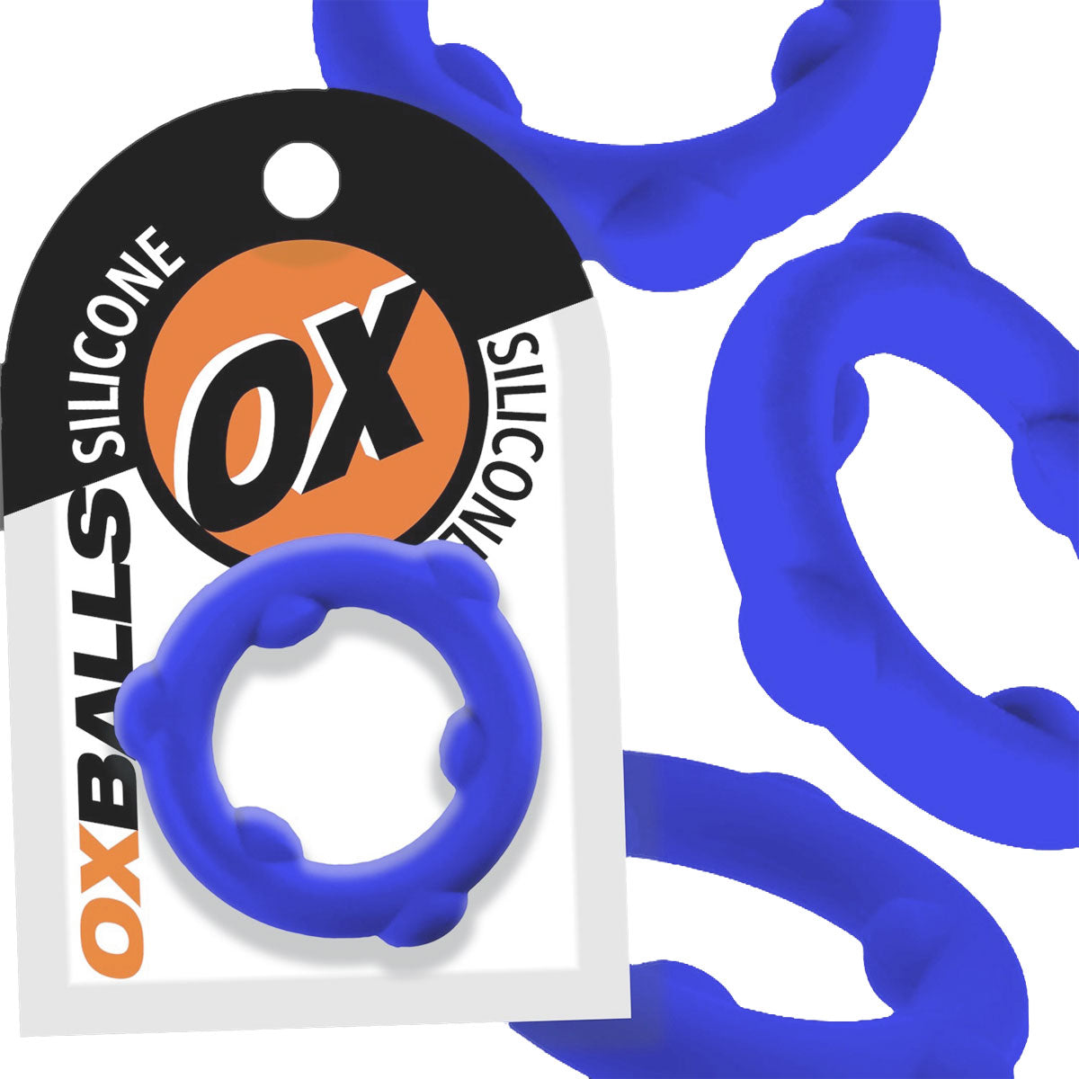 Oxballs Silicone Spinner Ring – Glacier Blue