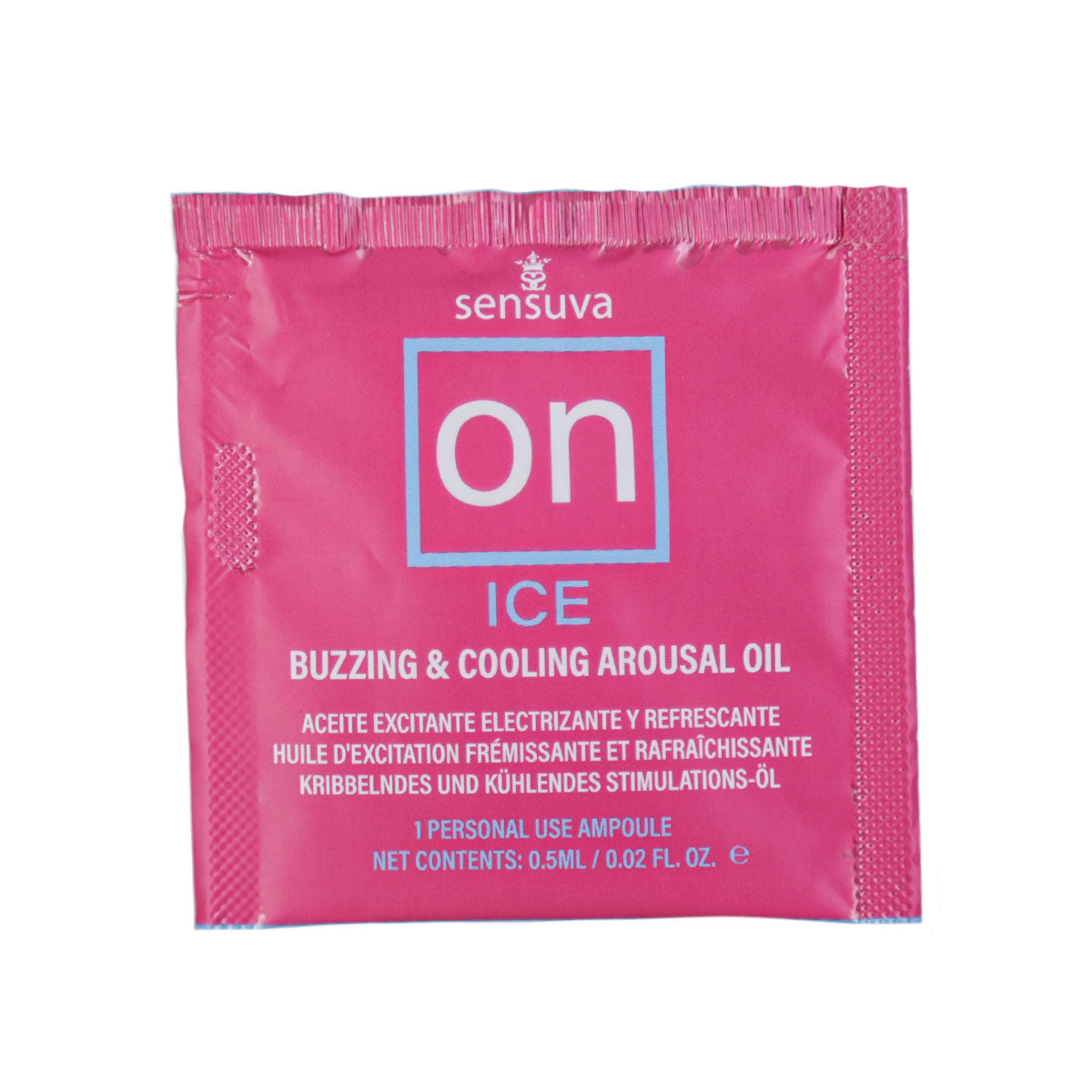 Sensuva – ON - ICE - Buzzing &amp; Cooling Female Arousal Oil – Foil 0.5ml/0.002 fl oz.