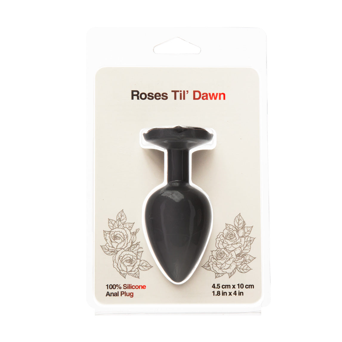 anal plug rose 3.5 Inch Vibrating Rose Butt Plug main image 0