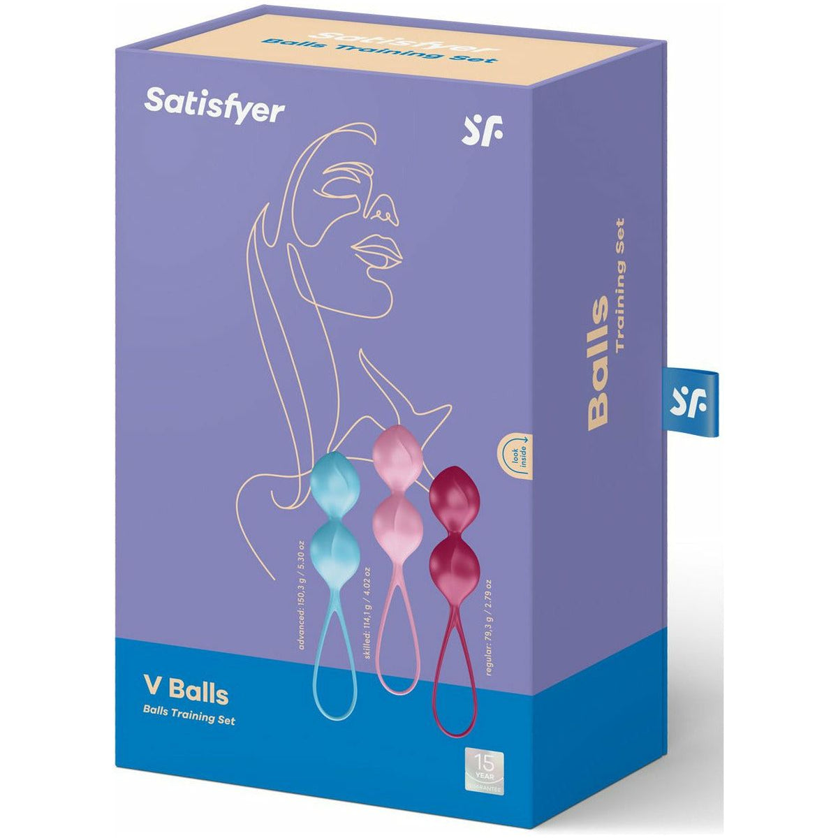 Satisfyer V Balls – Kegel Balls Training Set – Multicolour