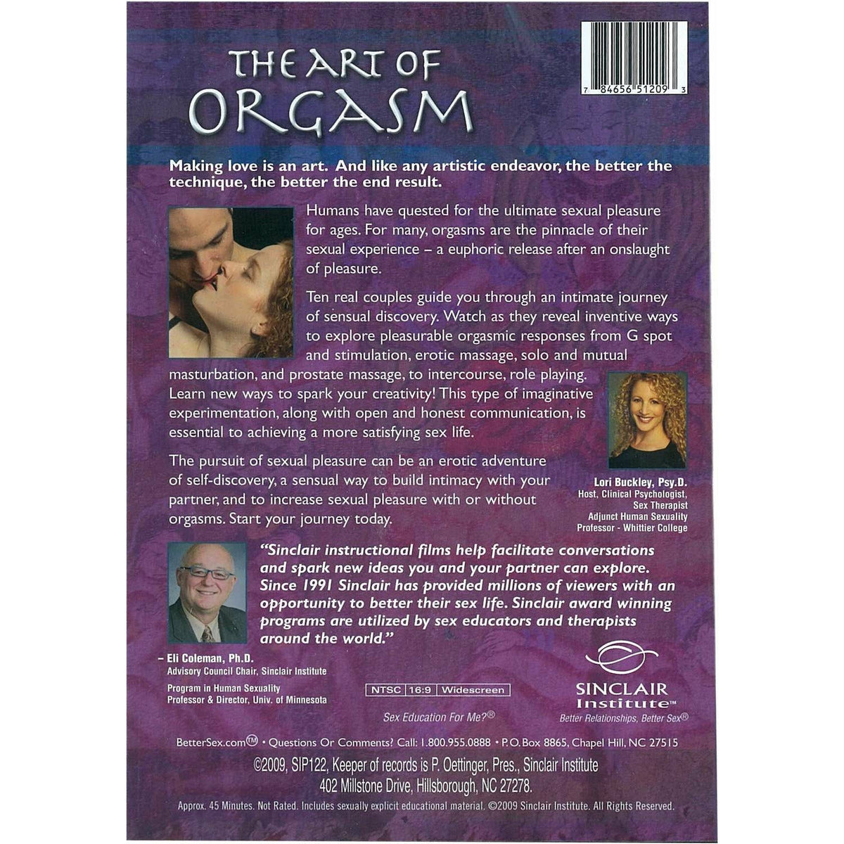 Sinclair Intimacy Institute The Art of the Orgasm DVD