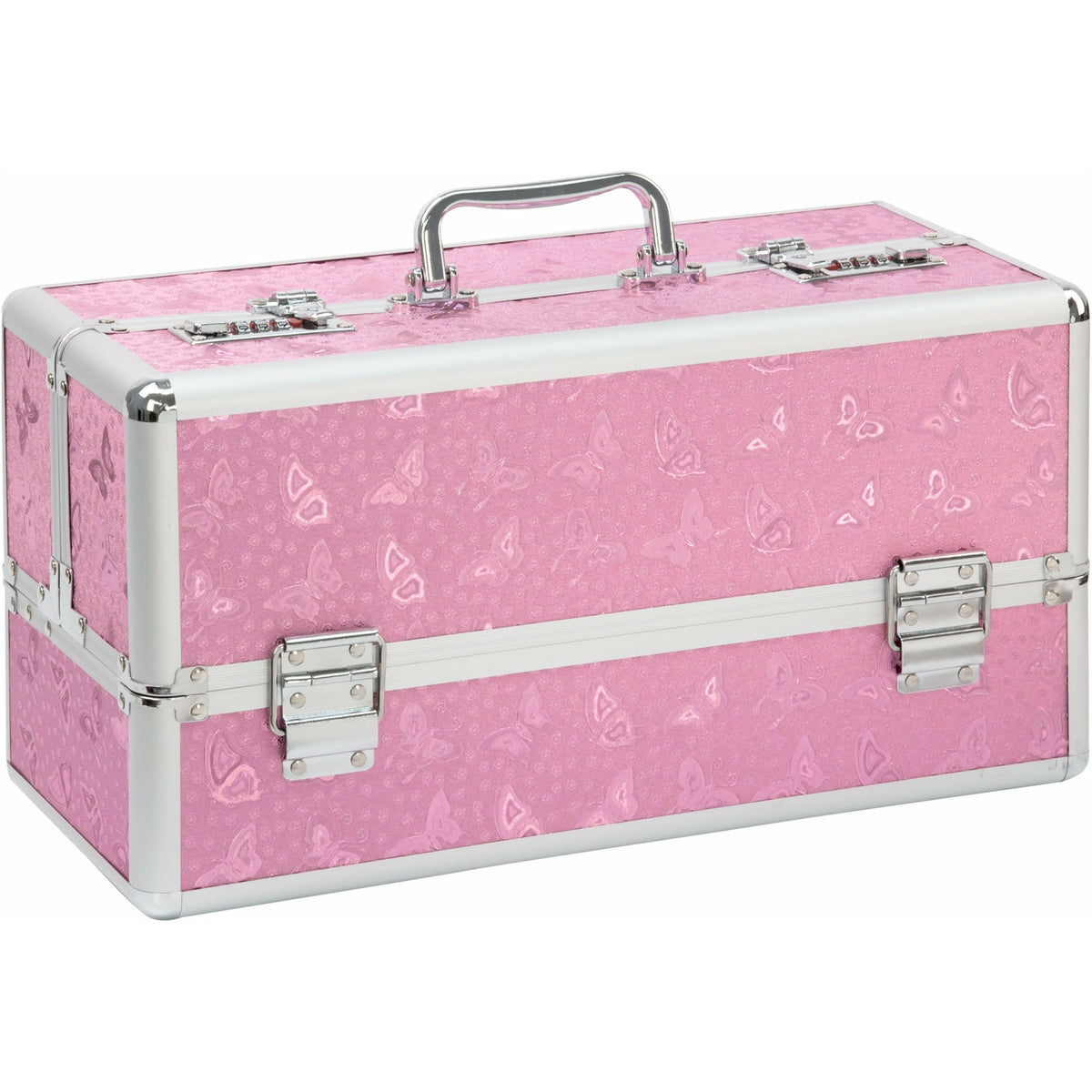 PowerBullet Simple and True - Simple and True - Large Lockable Vibrator Case - Pink