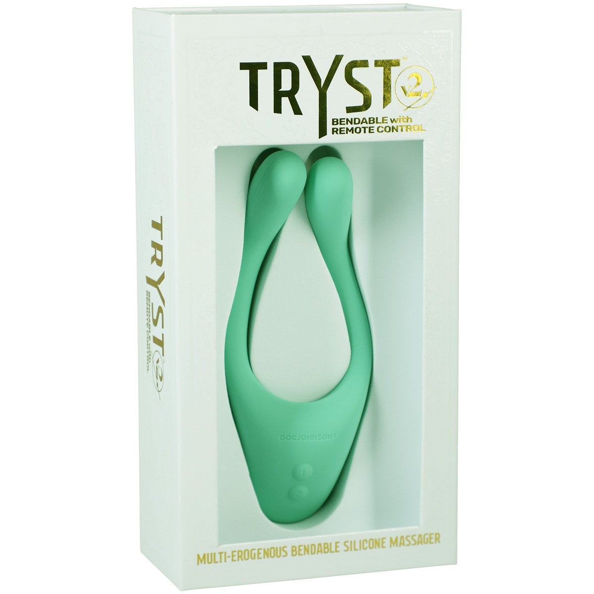 Doc Johnson Tryst V2 Bendable Multi Erogenous Zone Silicone Massager - Mint