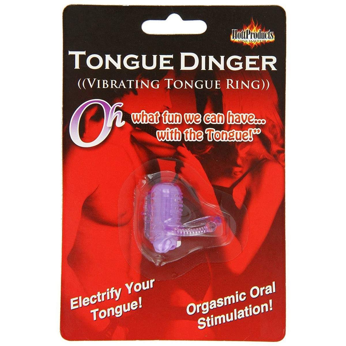 HottProducts Tongue Dinger - Vibrating Cock Ring - Pink