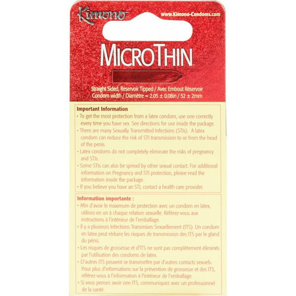 Kimono Micro Thin Condoms - 3 Pack | BMS Enterprises