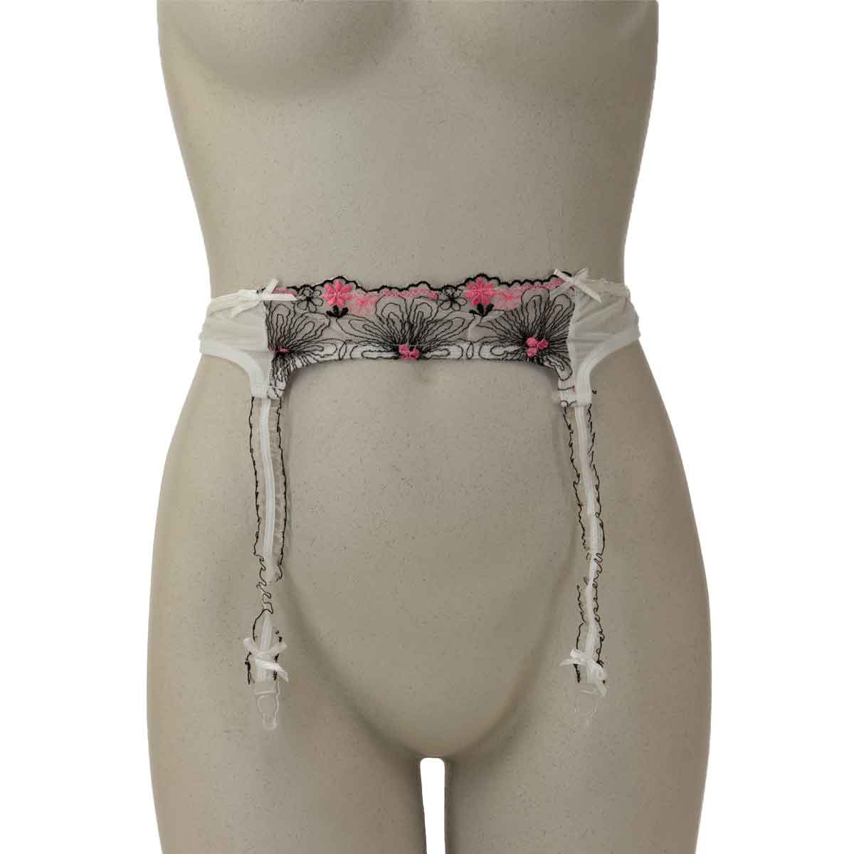 Sophie B - Flower Lace Garter - White - Assorted Sizes
