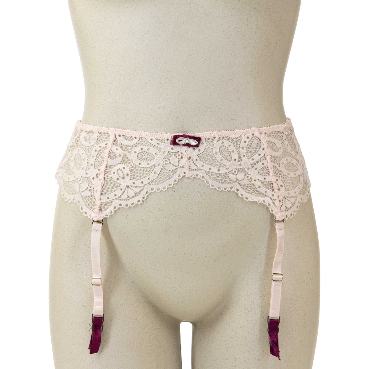 Sophie B - Delicate Lace Garter - Pink - Small