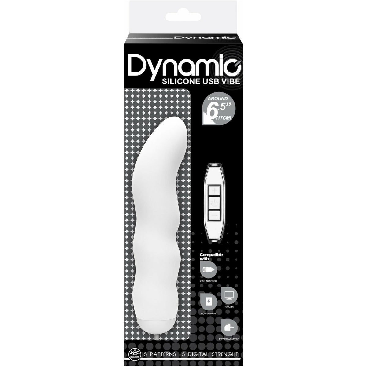 NMC Dynamic - Rippled Vibrator - Rechargeable - White
