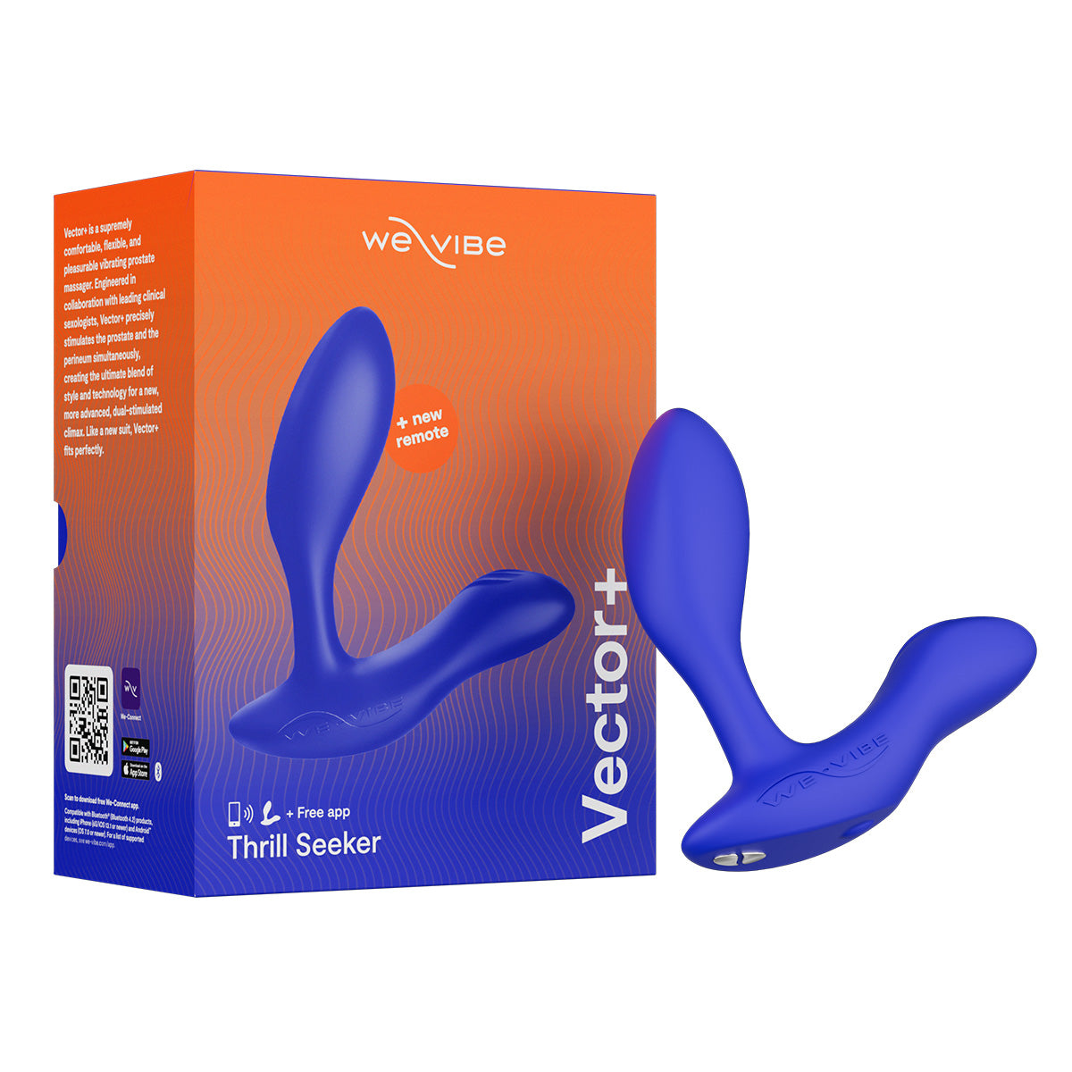 We-Vibe Vector+ - Vibrating Prostate Massager Royal Blue - BMS Enterprises We-Vibe Vector+ - Vibrating Prostate Massager Royal Blue - BMS Enterprises