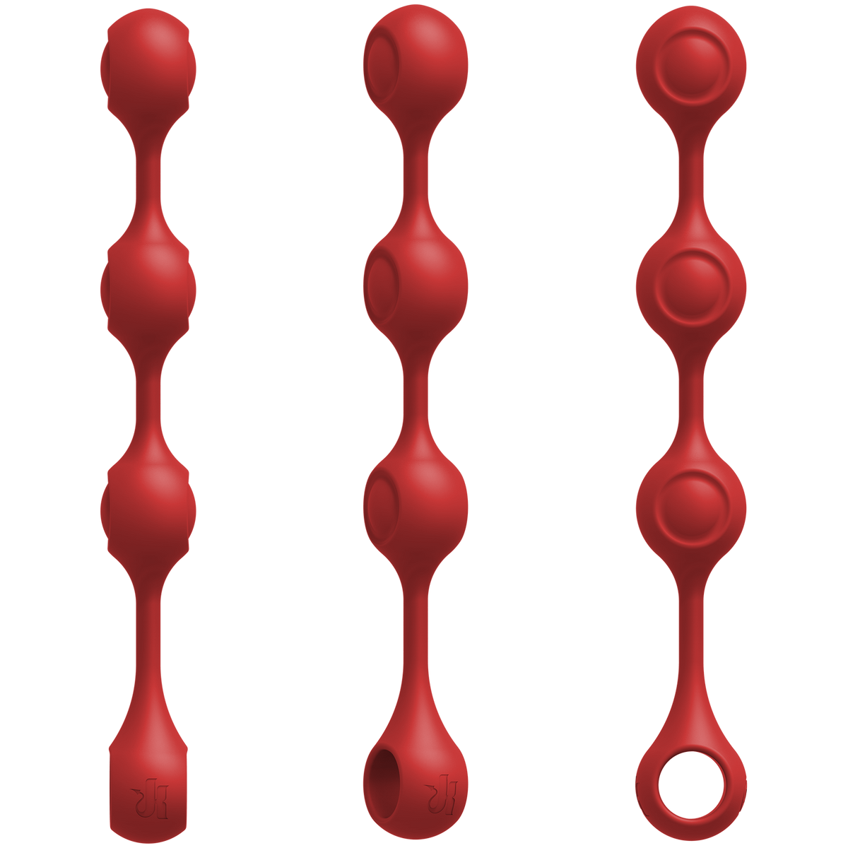 Doc Johnson Kink - Anal Essentials Weighted Silicone Anal Balls Red