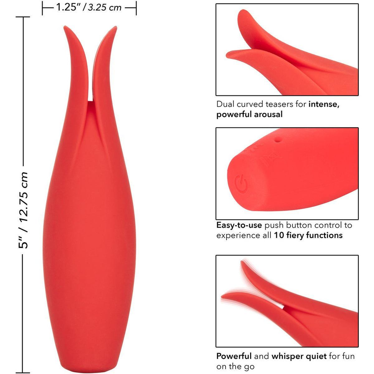 CalExotics Red Hot Fury – Clitoral Vibrator – Red