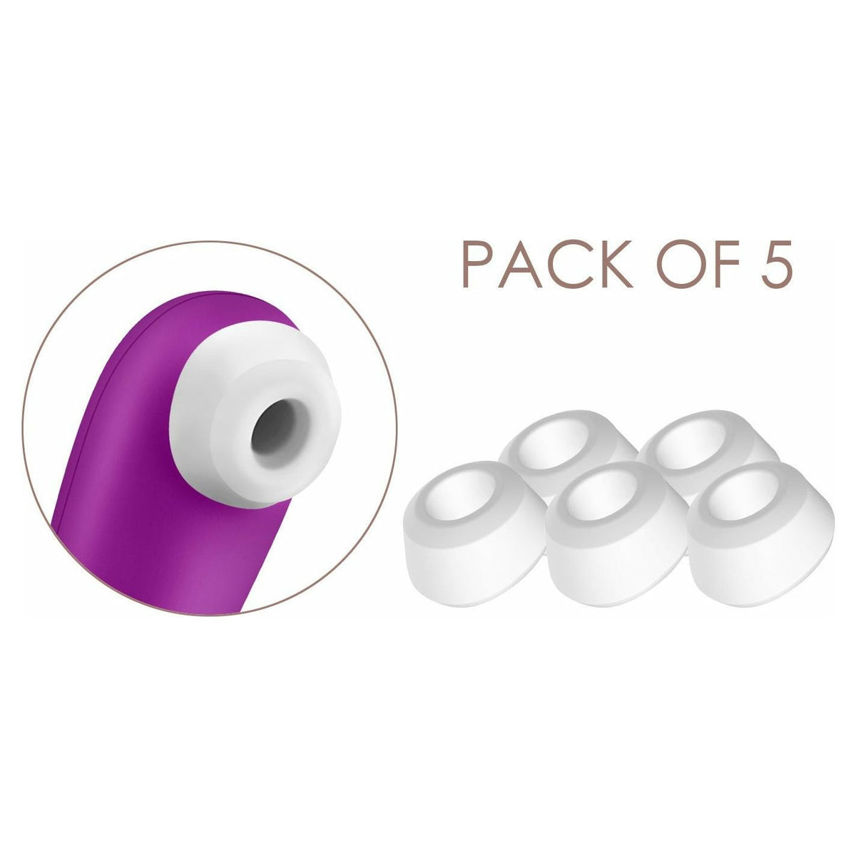 Satisfyer 1 Climax Tips - Pack of 5 - White