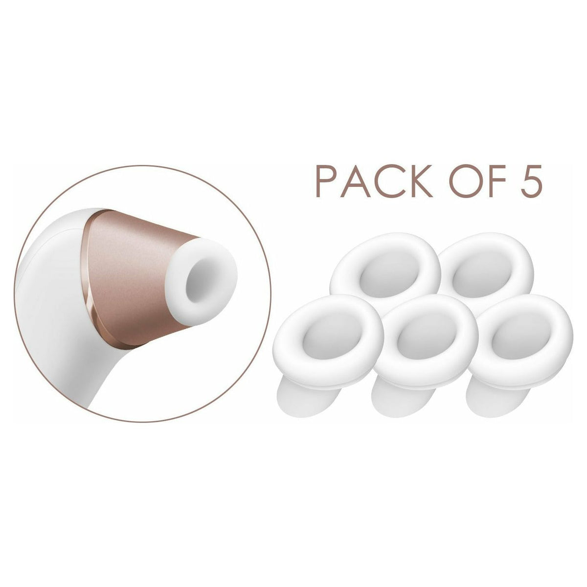 Satisfyer 2 Climax Tips - Pack of 5 - White