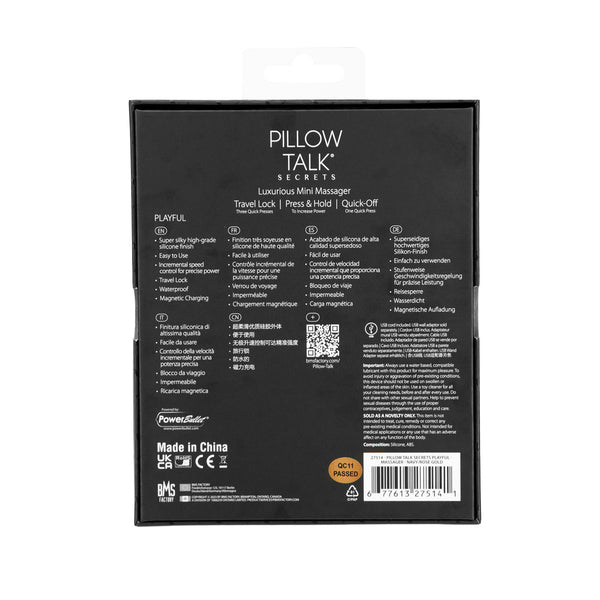 Pillow Talk® Secrets - Playful - Clitoral Vibrator - Navy