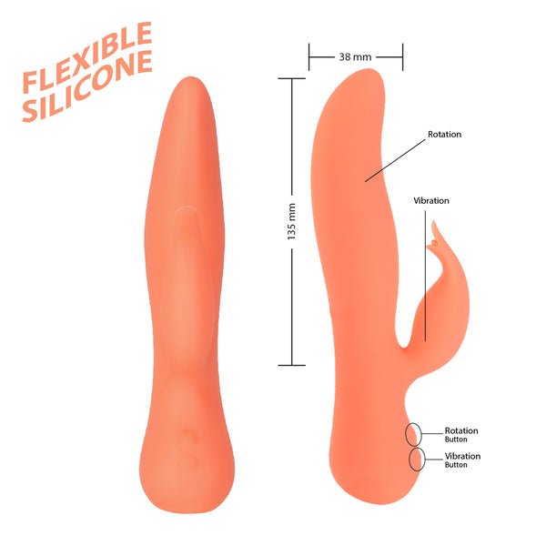 The Blossom Swan® Dual Action Vibrator - Coral