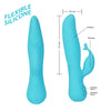 The Kissing Swan® Dual Action Vibrator -  Blue