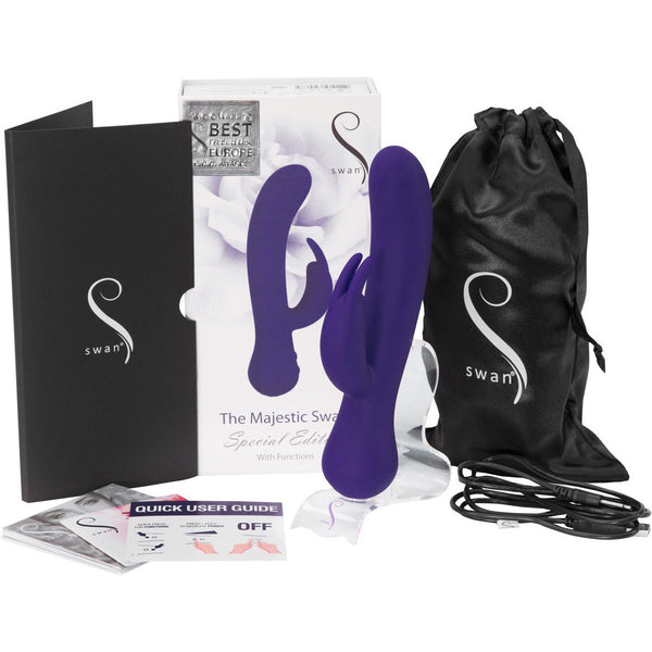 Majestic Swan - Special Edition Rabbit Vibrator - Purple