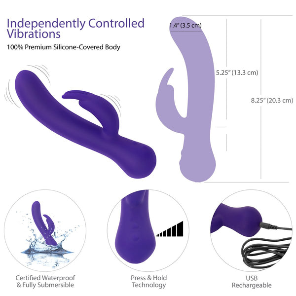 Majestic Swan - Special Edition Rabbit Vibrator - Purple