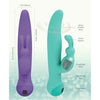 Swan Touch – Duo – Dual Rabbit Vibrator – Rechargeable - Teal