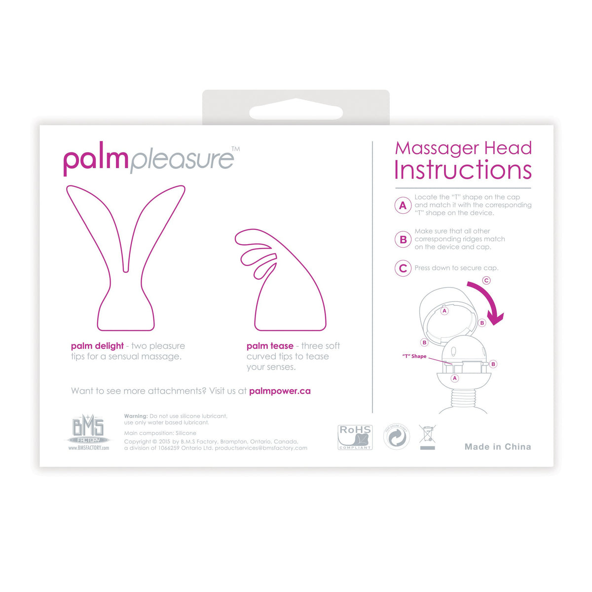 PalmPower PalmPleasure Head Attachments (For use with PalmPower)